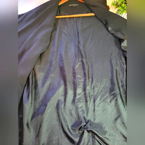 Saks 5th Avenue | Asymmetrical Draped Vest Duster | Black | Size XL - Picture 11 of 15